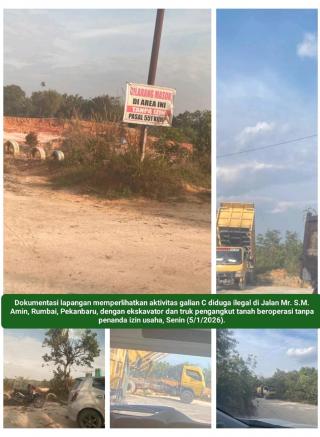 Januari 2026: Rumbai Masih Darurat Galian C Ilegal, Ratusan Truk Melenggang di Bawah Bayang-Bayang U