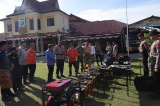Siaga Karhutla 2026, Polres Kampar Gelar Apel Bersama TNI dan Instansi Terkait