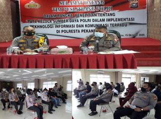 Tim Puslitbang Polri Kunjungi Polresta Pekanbaru