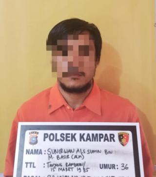 Kabur Setelah Kepergok Cabuli Anak Tetangganya,Pelaku Akhirnya Ditangkap Polsek Kampar
