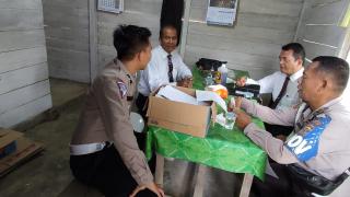 Cooling system polsek kemuning pada minggu kasih di gereja HKBP Keritang