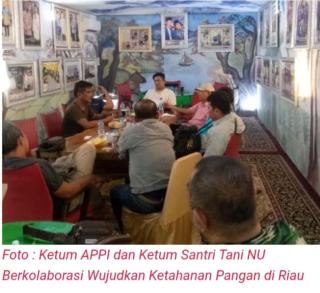 Ketum APPI dan Ketum Santri Tani NU Berkolaborasi Demi Mewujudkan Ketahanan Pangan di Riau