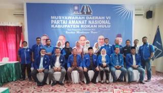 Musda Ke VI,Andrizal Terpilih Sebagai Ketua DPD-PAN Rohul Periode 2020-2025