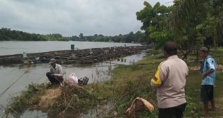 Kapolsek Bangkinang Barat Lakukan Cooling System Dan Monitoring Elevasi Waduk PLTA Koto Panjang