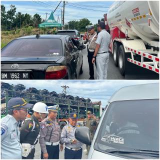 Satgas Gakkum Ops Patuh Lancang Kuning Polda Riau Tindak 48 Pelanggaran di Jalintim Tenayan Raya