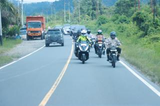 Kapolres Kampar Patroli di Henferd Land XIII Koto Kampar, Ingatkan Keamanan dan  Harkamtibmas