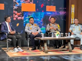 Sosialisasi Operasi Patuh Lancang Kuning 2025, Dirlantas Polda Riau Tampil di Program Riau Cemerlang