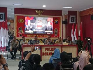 Polres Rohul Laksanakan Konferensi Pers Akhir tahun 2024