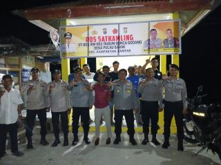 Polsek Kampar Hadir di Tengah Masyarakat, Patroli Dialogis Humanis, Kapolsek: Polri Siap Layani 110