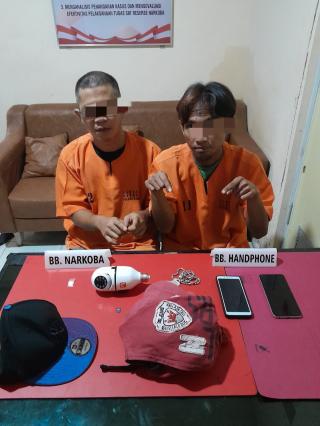 Dua Pengedar di Bangkinang Kota Diringkus Satresnarkoba Polres Kampar 