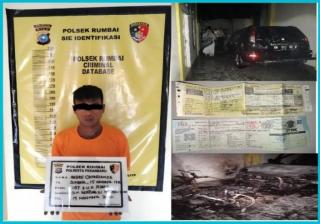 Sepeda Motor dan Mobil X-Trail di Bakar Pemuda Asal Agam Ditangkap Polsek Rumbai