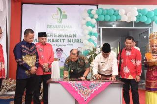 Danrem 031 /Wira Bima bersama Pj. Bupati Kampar Resmikan RS. Nurlima Lipat Kain