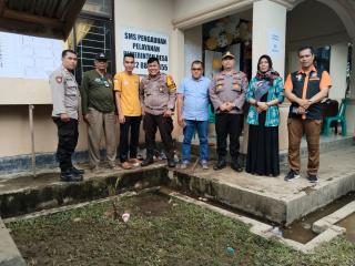 Polsek Pangean Monitoring Situasi Pasca Penghitungan Suara Pemilu Tahun 2024 di Kecamatan Pangean