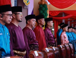 Kapolres Kampar Hadir Meriahkan Upacara Hari Jadi Kabupaten Kampar  