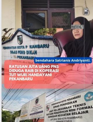 Diduga Mengelapkan Dana Koprasi Dan Makan Gaji Buta,Mantan Bendaha Koprasi Disdik Santai Di Rumah