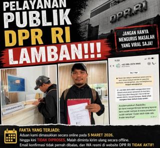 Pelayanan Pengaduan DPR RI Disorot: Wiranto B Manalu Lamban Dan Tidak Responsif