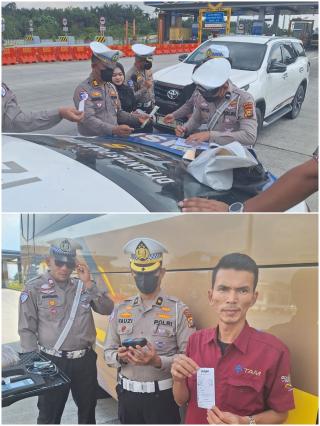 Polda Riau Gelar Razia Kecepatan dan Tes Alkohol di Jalan Tol Pekanbaruâ€“Dumai