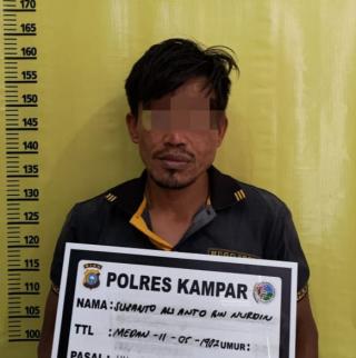 Diduga Edarkan Shabu,Warga Desa Suka Mulya ini Diciduk Resnarkoba Polres Kampar