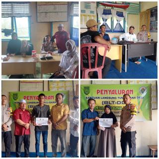 Bhabinkamtibmas Bersenergi dengan  perangkat desa  cooling System pemilu damai  sekalian