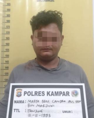 Sempat Buang BB Shabu ke Sungai, Pelaku Narkoba ini Diringkus Resnarkoba Polres Kampar