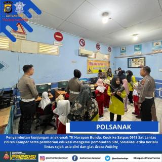 Kasat Lantas: Polisi Sahabat Anak, Satlantas Polres Kampar Edukasi Lalu Lintas Sejak Dini & Galakkan