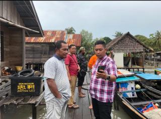 Robohnya Tambatan Perahu Akibat Cuaca Ekstrim Wabub Lingga Lansung Turun ke Lokasi