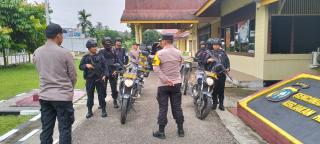 Patroli R2 Polsek Singingi Pastikan Keamanan Pemilu 2024 Berjalan Lancar