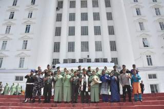 Kunker Ke Rohil Danrem 031/Wira Bima Disambut Hangat Forkopimda.