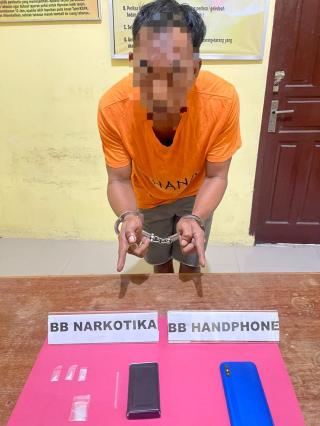 Polisi Ringkus Pengedar Sabu di Kampar Kiri Tengah, 3 Paket Sabu Diamankan