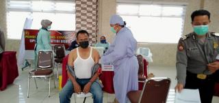 Cegah Covid-19 Personel Polresta Divaksinasi Tahap Dua