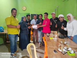 Ahmad Dahlan Ketua JMSI Dumai Beserta Jajaran    Beri Santunan   Kepada Keluarga Ir.Toga Tampubolon.