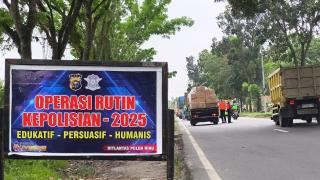 Dukung Program Zero ODOL dan Zero Accident, Ditlantas Polda Riau Tindak 76 Kendaraan dalam Razia 