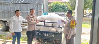 Kapolsek Kampar AKP Asdisyah Mursyid SH Antar Langsung Hasil Panen Petani ke Bulog, Wujud Nyata Duku