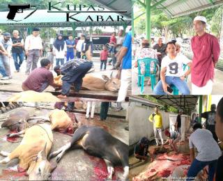 Mesjid Al Mubarak Potong 10 Ekor Hewan Qurban