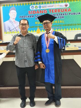 Kabid IKP Diskominfo Rohul Rudy Fadrial Raih Gelar Doktor Ilmu Administrasi
