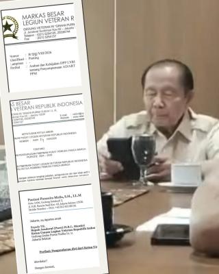 JAKARTA* – Pernyataan Ketua Umum DPP Legiun Veteran Republik Indonesia (LVRI) Jenderal TNI (Purn) 