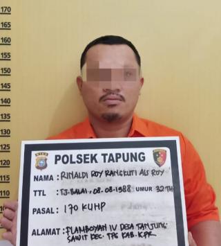 Polsek Tapung Tangkap Salahsatu Pelaku Pengeroyokan, 4 Pelaku Lainnya Masih Dalam Pengejaran