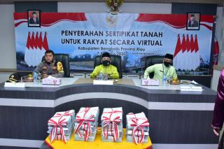 750 Sertifikat Tanah Di Kabupaten Bengkalis Resmi Diserahkan