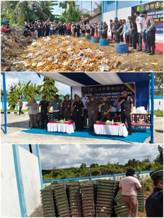 Perkuat Fungsi Pengawasan, Bea Cukai Musnahkan Mangga Ilegal Hasil Penindakan