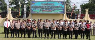 Kapolres Pimpin Sertijap Kabag SDM, Kasat Intel, Kasat Resnarkoba dan Kapolsek XIII Koto Kampar Polr