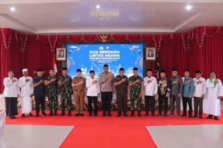 Doa Bersama Lintas Agama Di Polres Kampar Peringati Hari Bhayangkara KE80