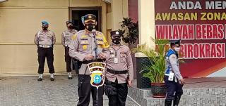 Kapolresta Pimpin Apel Gelar Pasukan Operasi Keselamatan Tahun 2021