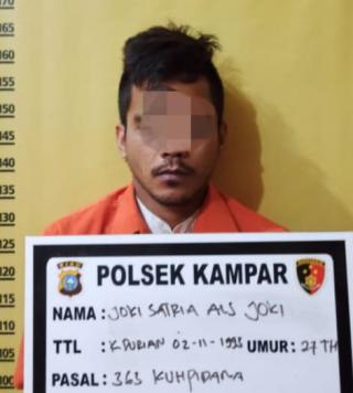 Korban Curanmor di Kampar ini Temukan Motor serta Pelakunya,Lalu Diserahkan ke Polisi