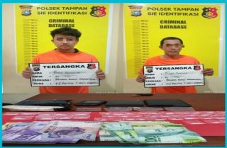 Polsek Tampan Tangkap Dua Pengedar Sabu Kampung Dalam