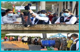 Gubri Bersama Pj Bupati BengkalisTinjau Tambak Udang Vanname