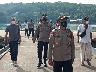 Waka Polres Lingga Pantau Kesiapan Posko PPKM Micro Di Kecamatan Selayar