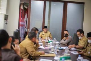 Waka Polres Kampar Hadiri Rapat Percepatan Vaksinasi di Kantor Bupati