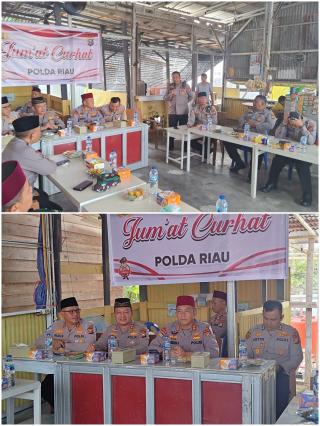 Tingginya Animo dan Antusias Warga Bina Widya dalam Kegiatan Jumat Curhat