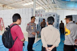 Kapolresta Pekanbaru, Kombes Pol Jeki Rahmat Mustika, S.I.K,melakukan kegiatan peninjauan 