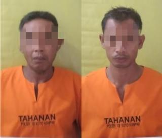 2 Pelaku Narkoba Diciduk Tim Opsnal Polsek XIII Koto Kampar di Desa Bandur Picak